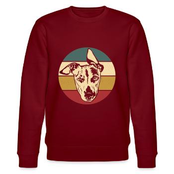 Whippet - Stanley/Stella Unisex Bio-Sweatshirt CHANGER  - Burgunderrot - Vorne - Nik (191cm) & Marisol (170cm)