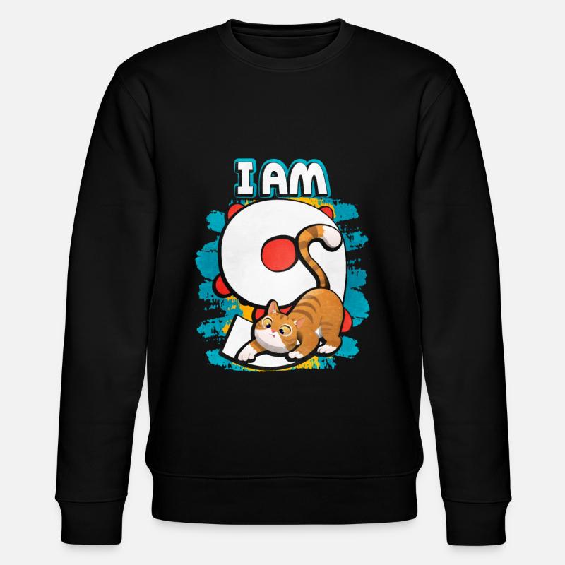 Je suis 9 chat - Sweat bio CHANGER Stanley/Stella Unisexe - noir