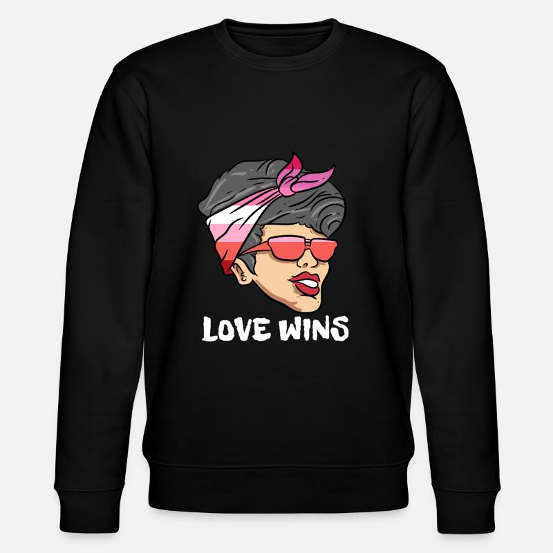 Lesbienne Lesbienne Fierté Drapeau Cadeau - Sweat bio CHANGER Stanley/Stella Unisexe - noir