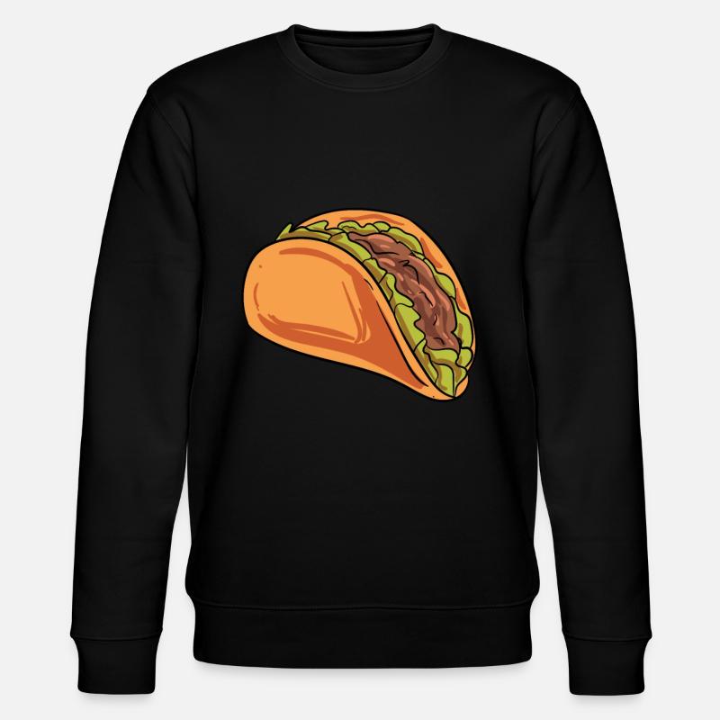 Taco-Kostüm - Stanley/Stella Unisex Bio-Sweatshirt CHANGER  - Schwarz