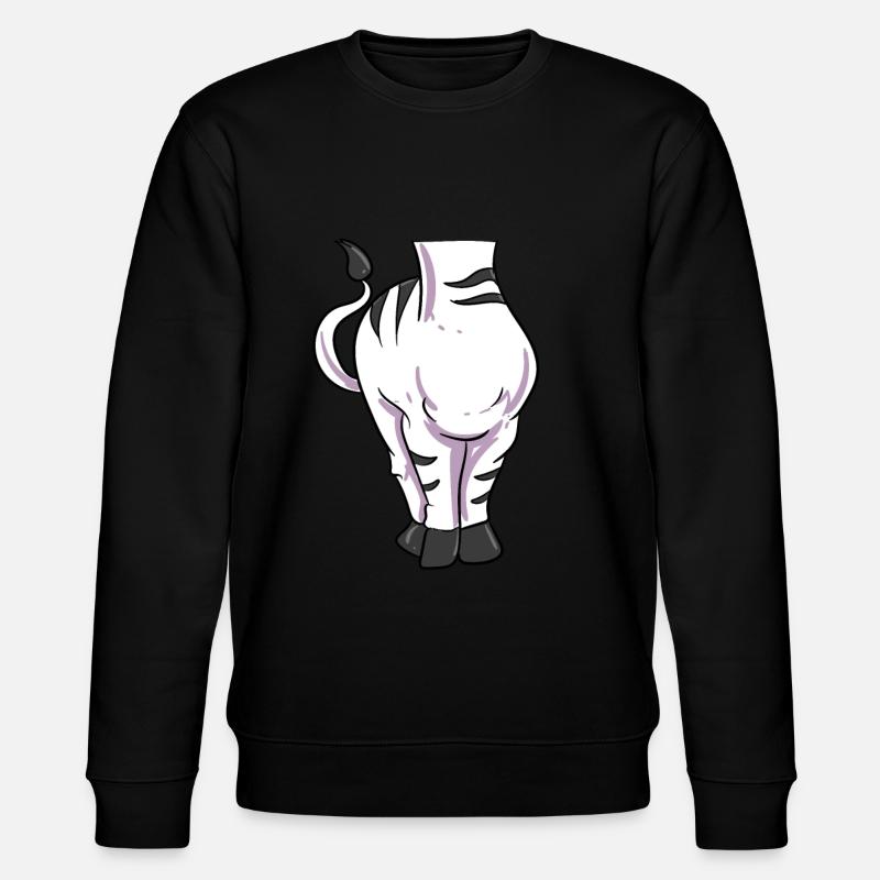 Zebra Costume - Stanley/Stella CHANGER Unisex Organic Sweatshirt - black