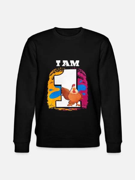 I am 1 chicken - Stanley/Stella CHANGER Unisex Organic Sweatshirt - black
