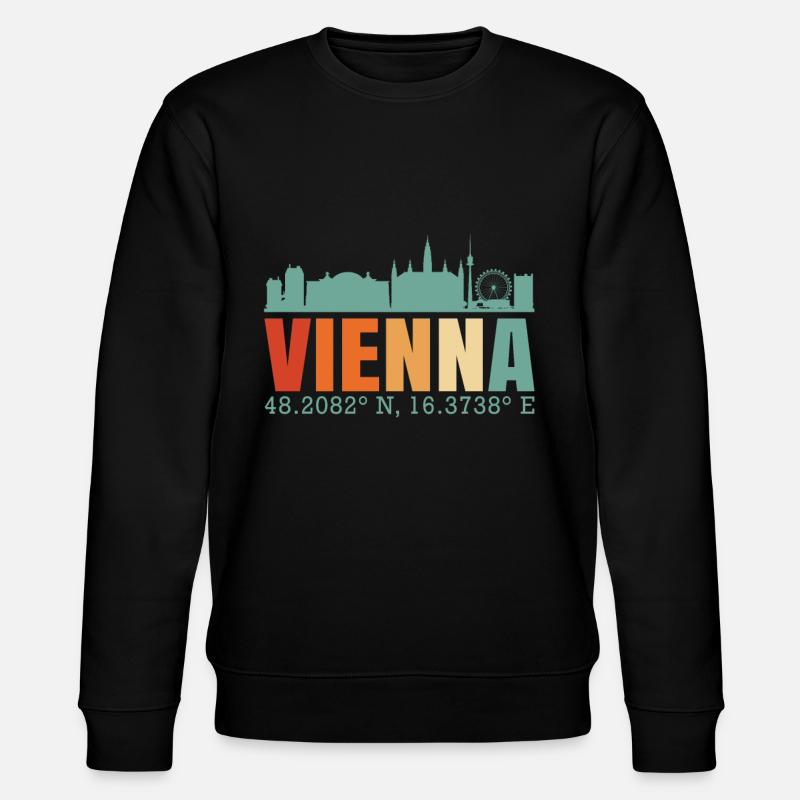 Vienna - Stanley/Stella Unisex Bio-Sweatshirt CHANGER - Schwarz