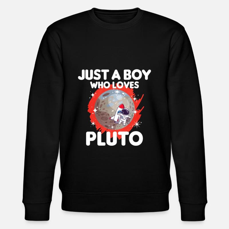 Pluto Planet Gift - Stanley/Stella CHANGER Unisex Organic Sweatshirt - black