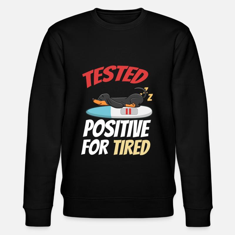 Schlafen Süß Geschenk - Stanley/Stella Unisex Bio-Sweatshirt CHANGER  - Schwarz