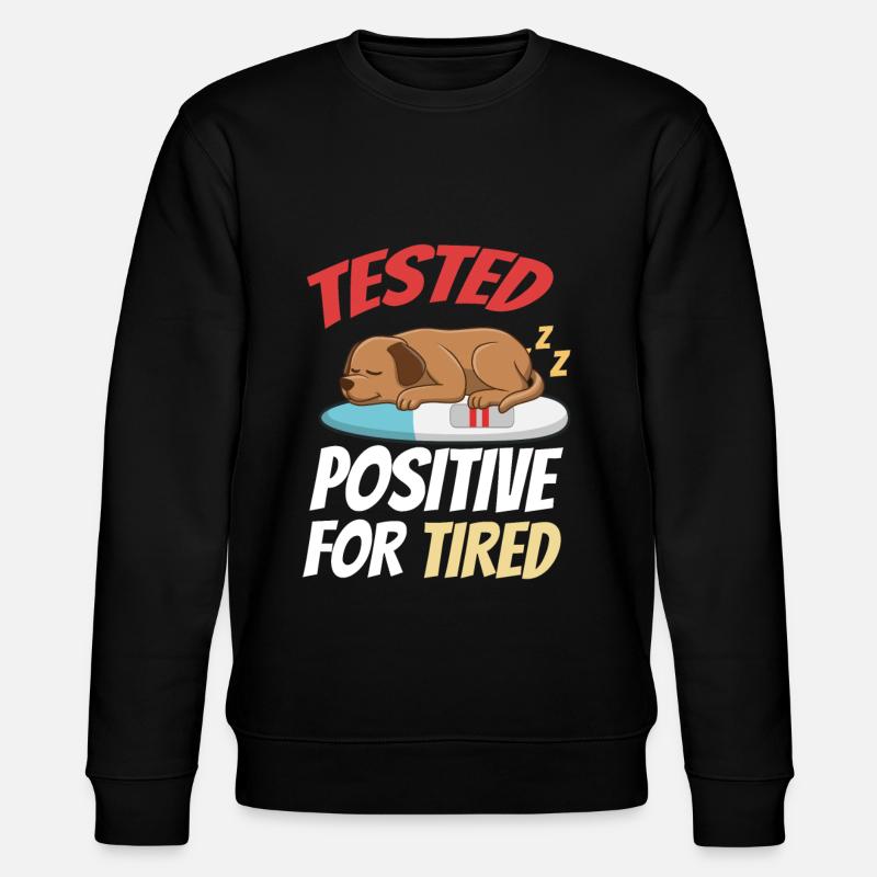 Schlafen Süß Geschenk - Stanley/Stella Unisex Bio-Sweatshirt CHANGER - Schwarz