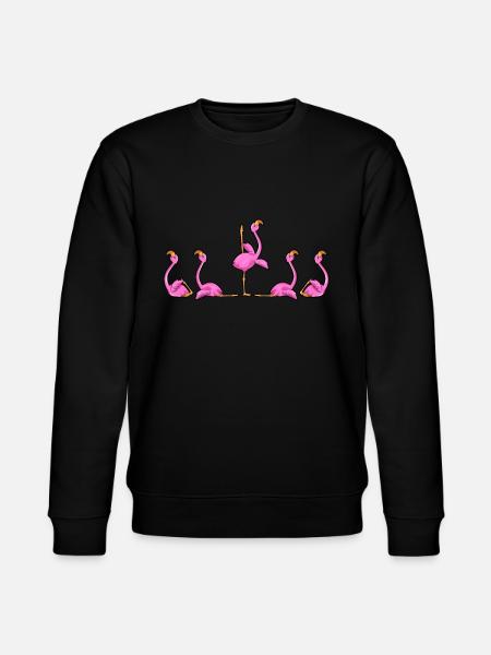 Flamingo Yoga - Stanley/Stella Unisex Bio-Sweatshirt CHANGER  - Schwarz
