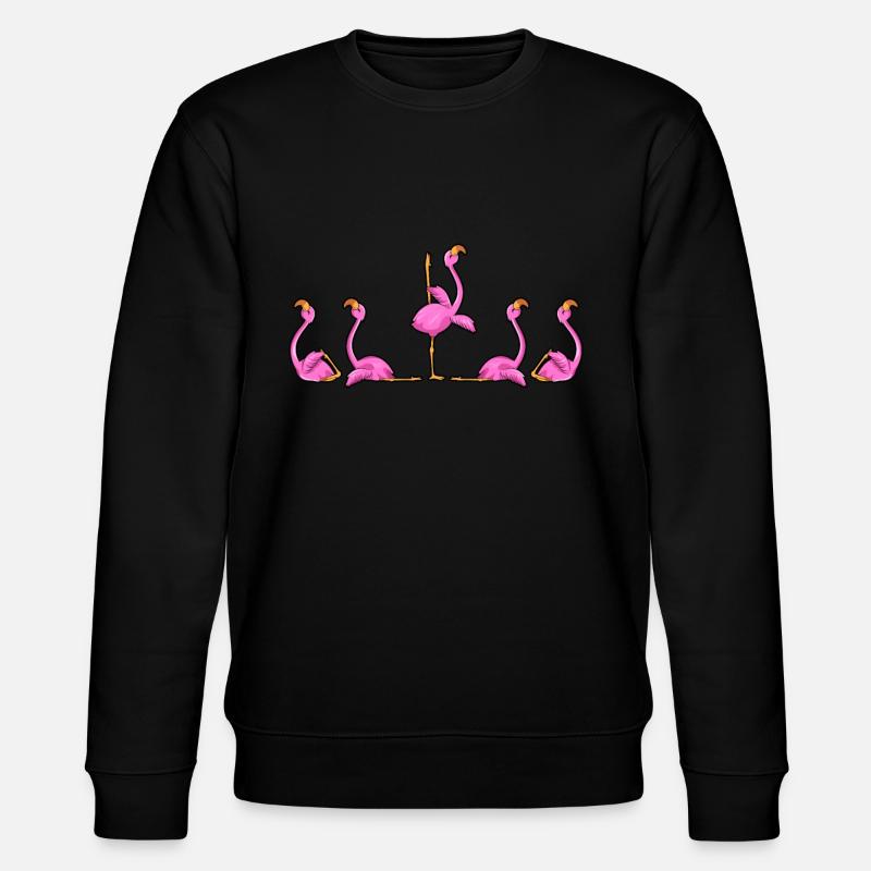 Flamingo Yoga - Stanley/Stella CHANGER Unisex Organic Sweatshirt - black