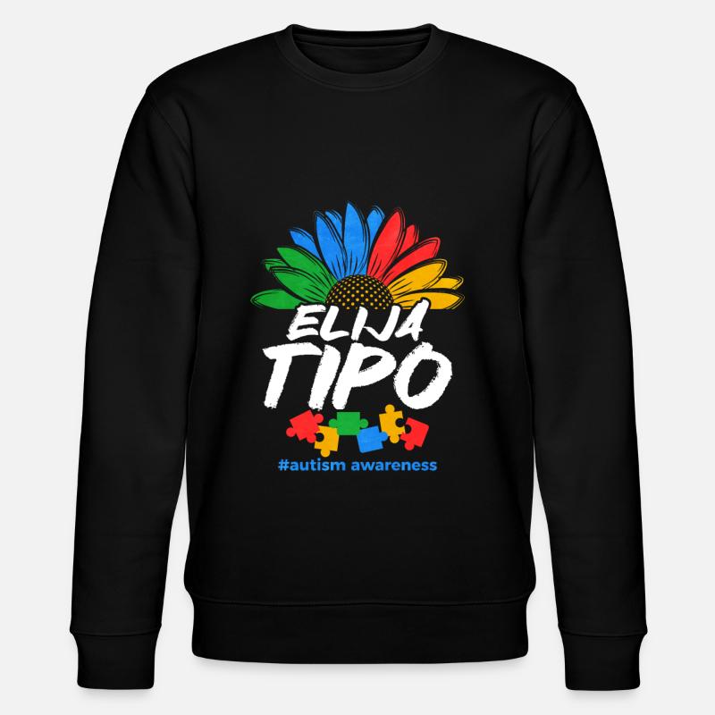 Autism Autism Gift - Stanley/Stella CHANGER Unisex Organic Sweatshirt - black