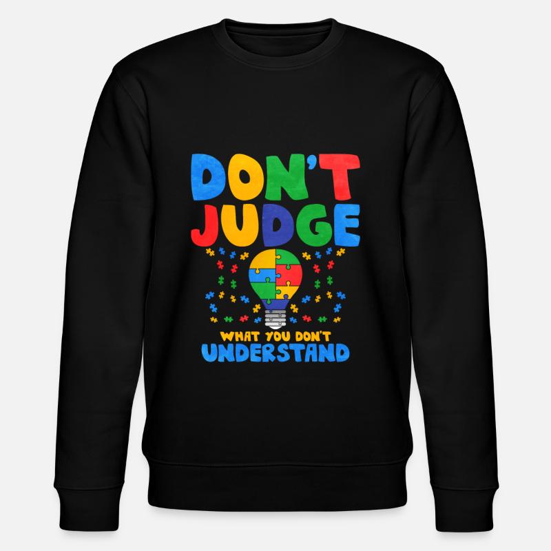 Cadeau autisme autisme - Sweat bio CHANGER Stanley/Stella Unisexe - noir