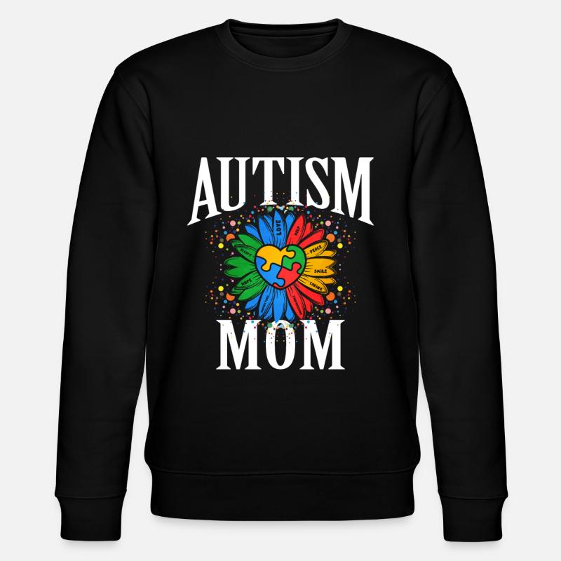 Autism Autism Gift - Stanley/Stella CHANGER Unisex Organic Sweatshirt - black