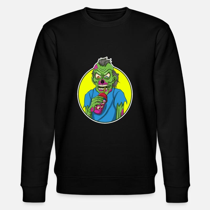 Thé à bulles zombie - Sweat bio CHANGER Stanley/Stella Unisexe - noir