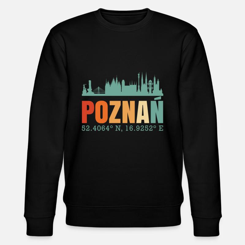 Pologne Poznan Skyline - Sweat bio CHANGER Stanley/Stella Unisexe - noir