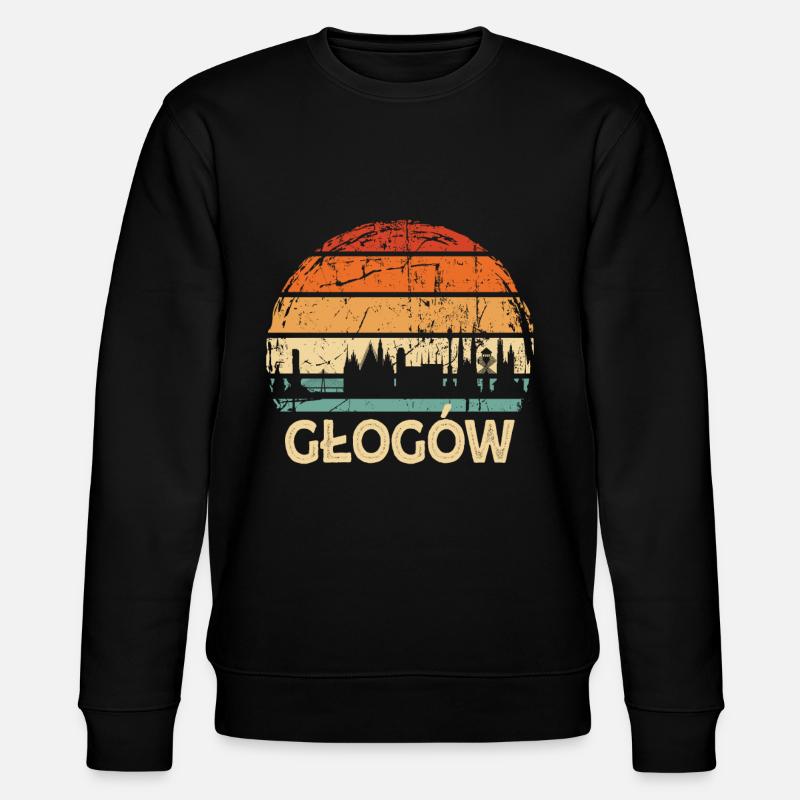 Poland Glogow Skyline - Stanley/Stella CHANGER Unisex Organic Sweatshirt - black