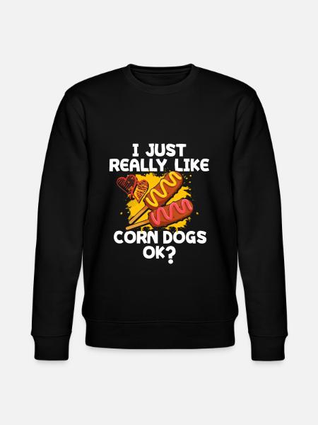 Corn dog - Stanley/Stella CHANGER Unisex Organic Sweatshirt - black