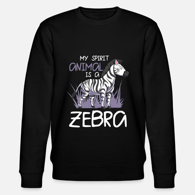 Zèbre - Sweat bio CHANGER Stanley/Stella Unisexe - noir