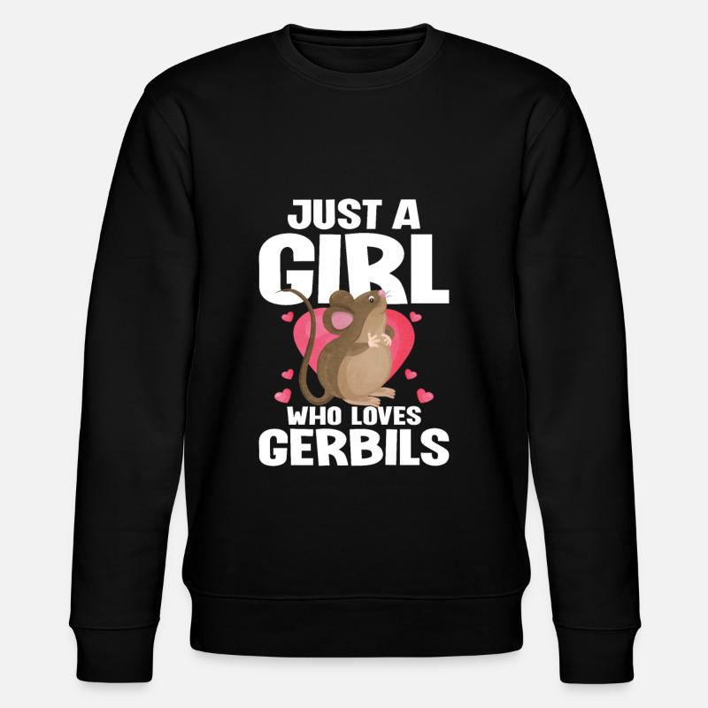 Gerbille Souris Cadeau - Sweat bio CHANGER Stanley/Stella Unisexe - noir
