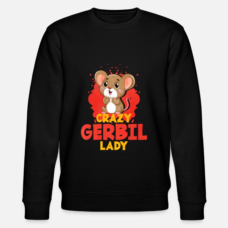 Gerbille Souris Cadeau - Sweat bio CHANGER Stanley/Stella Unisexe - noir