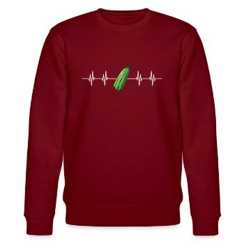 Virtual Reality VR Gift - Stanley/Stella CHANGER Unisex Organic Sweatshirt - burgundy - Front - Nik (191cm) & Marisol (170cm)