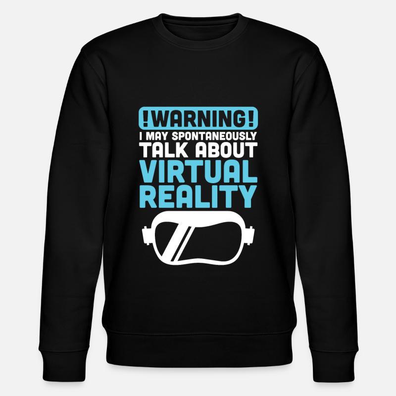 Virtual Reality VR Gift - Stanley/Stella CHANGER Unisex Organic Sweatshirt - black
