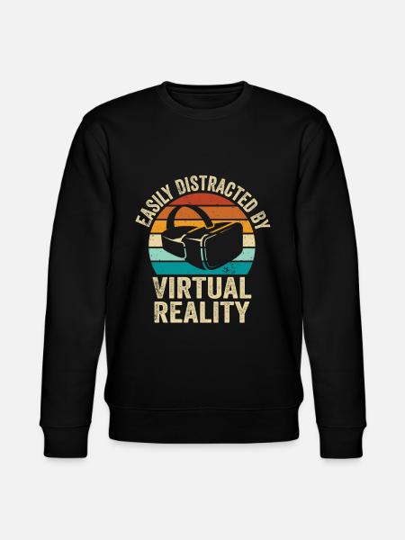 Virtual Reality VR Gift - Stanley/Stella CHANGER Unisex Organic Sweatshirt - black
