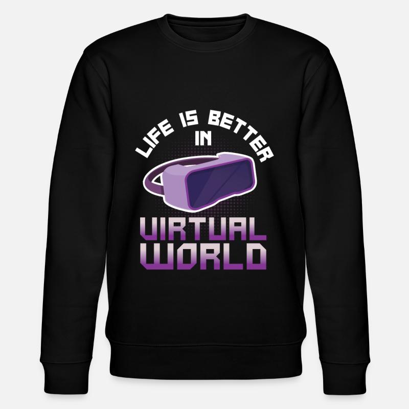 Virtual Reality VR Geschenk - Stanley/Stella Unisex Bio-Sweatshirt CHANGER - Schwarz