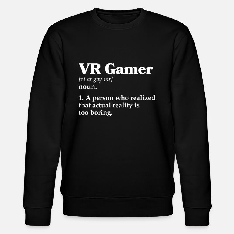 Virtual Reality VR Gift - Stanley/Stella CHANGER Unisex Organic Sweatshirt - black