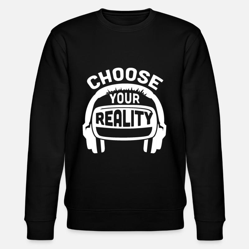 Virtual Reality VR Gift - Stanley/Stella CHANGER Unisex Organic Sweatshirt - black