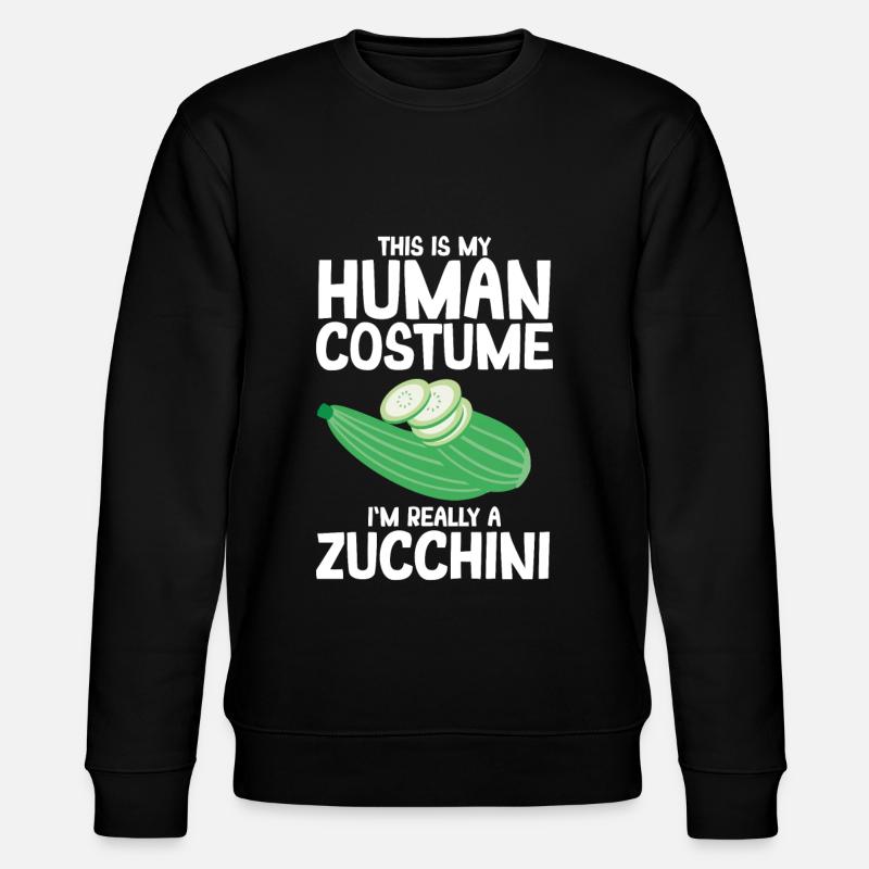 Zucchini - Stanley/Stella Unisex Bio-Sweatshirt CHANGER  - Schwarz