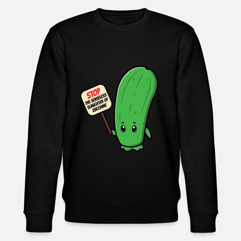 Zucchini - Stanley/Stella Unisex Bio-Sweatshirt CHANGER - Schwarz