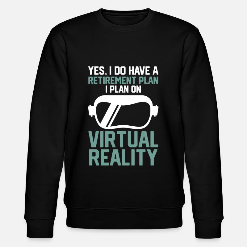 Virtual Reality VR Gift - Stanley/Stella CHANGER Unisex Organic Sweatshirt - black