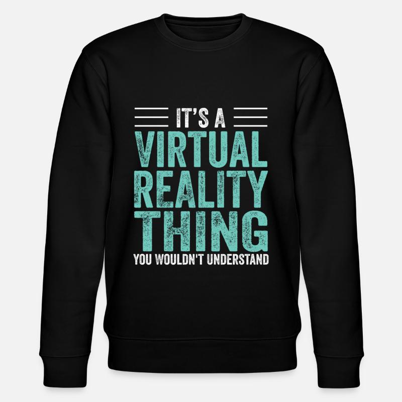Cadeau VR de réalité virtuelle - Sweat bio CHANGER Stanley/Stella Unisexe - noir