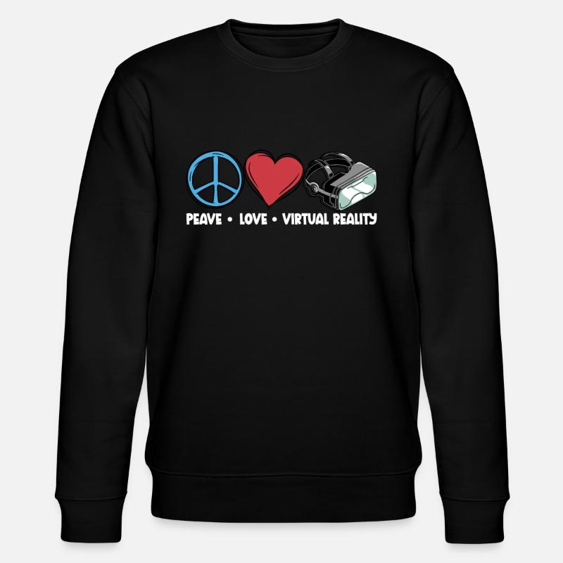 Virtual Reality VR Gift - Stanley/Stella CHANGER Unisex Organic Sweatshirt - black