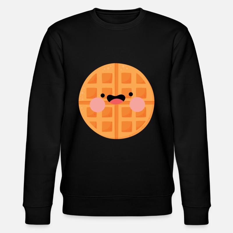 Waffeln - Stanley/Stella Unisex Bio-Sweatshirt CHANGER - Schwarz