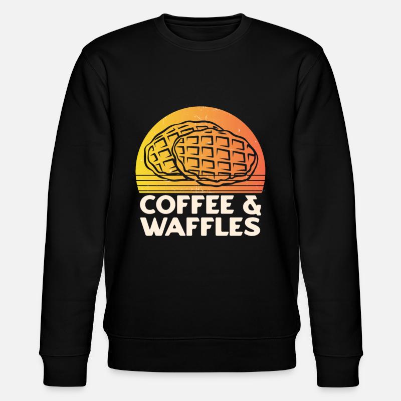 Gaufres au café - Sweat bio CHANGER Stanley/Stella Unisexe - noir