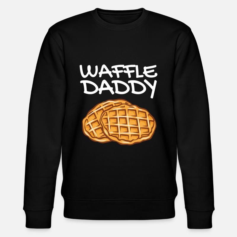 Waffle Daddy - Stanley/Stella CHANGER Unisex Organic Sweatshirt - black