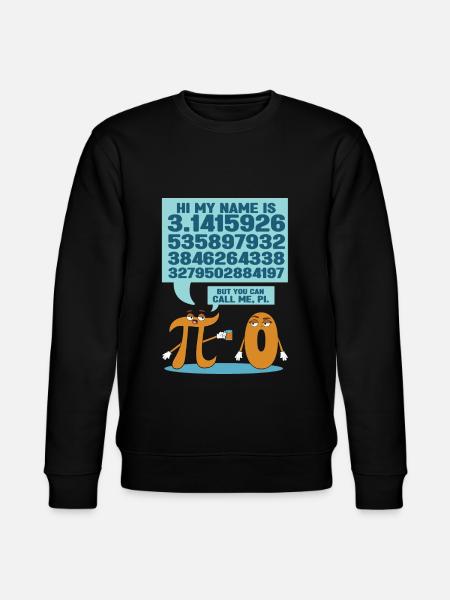 Hi My name is Pi - Stanley/Stella CHANGER Unisex Organic Sweatshirt - black