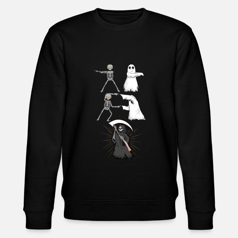 Skelett Geist Tod - Stanley/Stella Unisex Bio-Sweatshirt CHANGER  - Schwarz