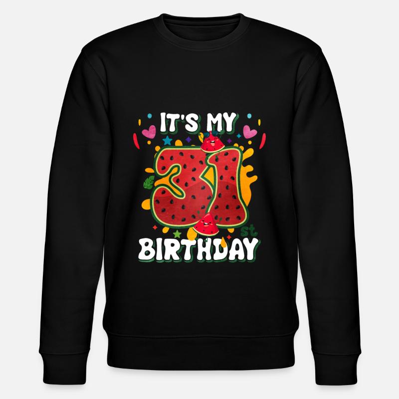 31e anniversaire Pastèque - Sweat bio CHANGER Stanley/Stella Unisexe - noir