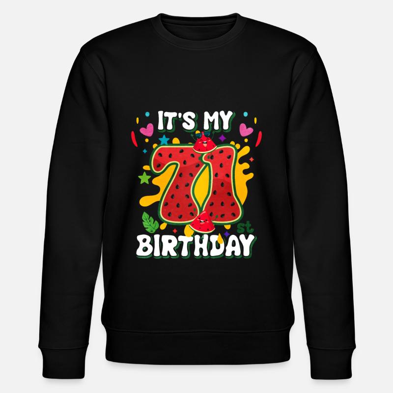 71e anniversaire Pastèque - Sweat bio CHANGER Stanley/Stella Unisexe - noir