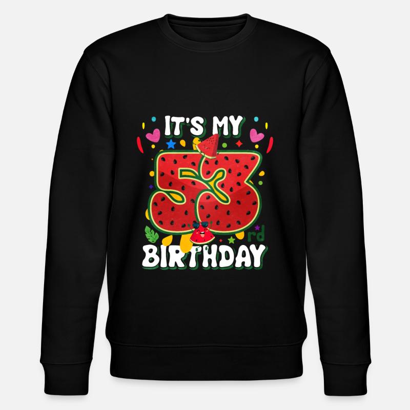 53e anniversaire Pastèque - Sweat bio CHANGER Stanley/Stella Unisexe - noir