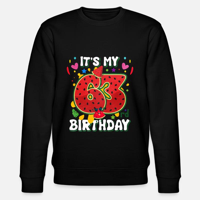 63e anniversaire Pastèque - Sweat bio CHANGER Stanley/Stella Unisexe - noir