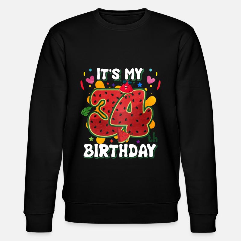 34e anniversaire Pastèque - Sweat bio CHANGER Stanley/Stella Unisexe - noir