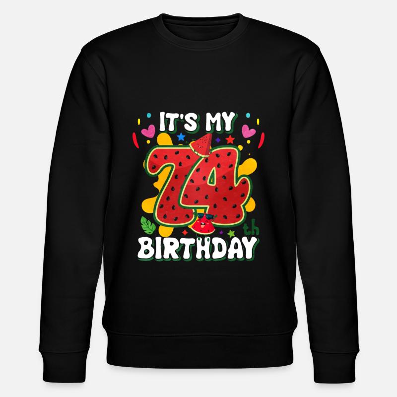 74e anniversaire Pastèque - Sweat bio CHANGER Stanley/Stella Unisexe - noir