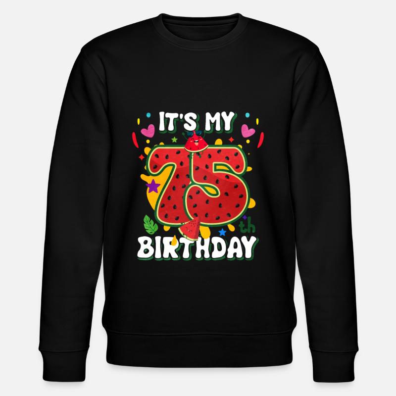 75e anniversaire pastèque - Sweat bio CHANGER Stanley/Stella Unisexe - noir