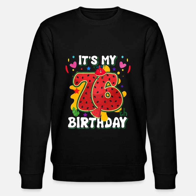 76e anniversaire Pastèque - Sweat bio CHANGER Stanley/Stella Unisexe - noir