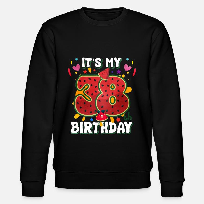 38e anniversaire Pastèque - Sweat bio CHANGER Stanley/Stella Unisexe - noir