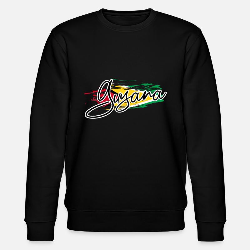Guyana - Stanley/Stella Unisex Bio-Sweatshirt CHANGER  - Schwarz