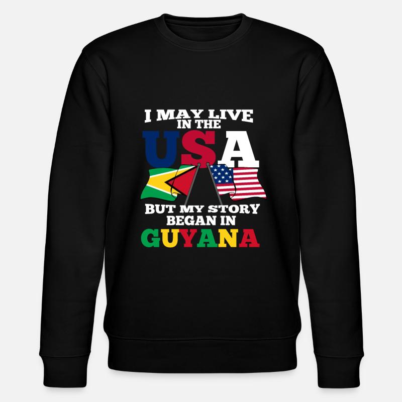Guyana - Sweat bio CHANGER Stanley/Stella Unisexe - noir