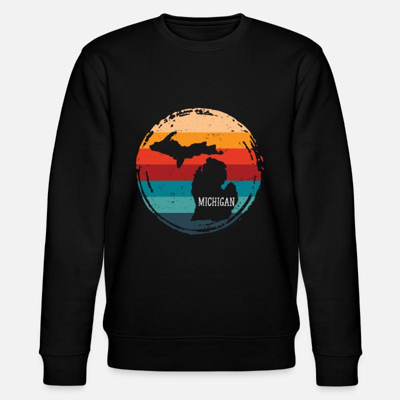 michigan - Stanley/Stella Unisex Bio-Sweatshirt CHANGER  - Schwarz